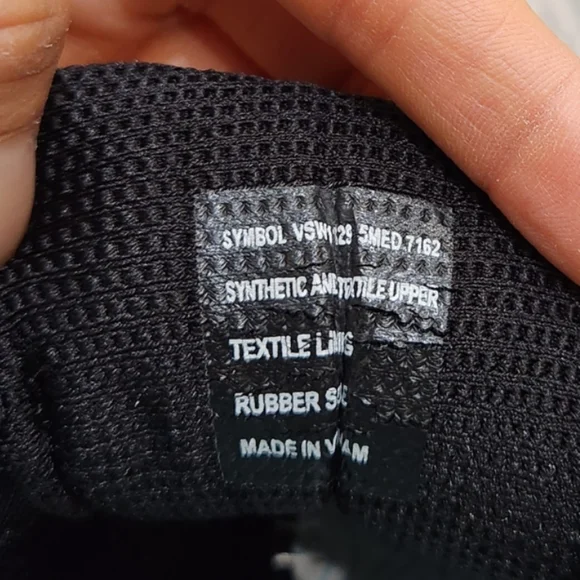 Abeo Symbol Black/Blue Mesh Lace Up Walking Shoes Sneaker Size 5M - Picture 6 of 7